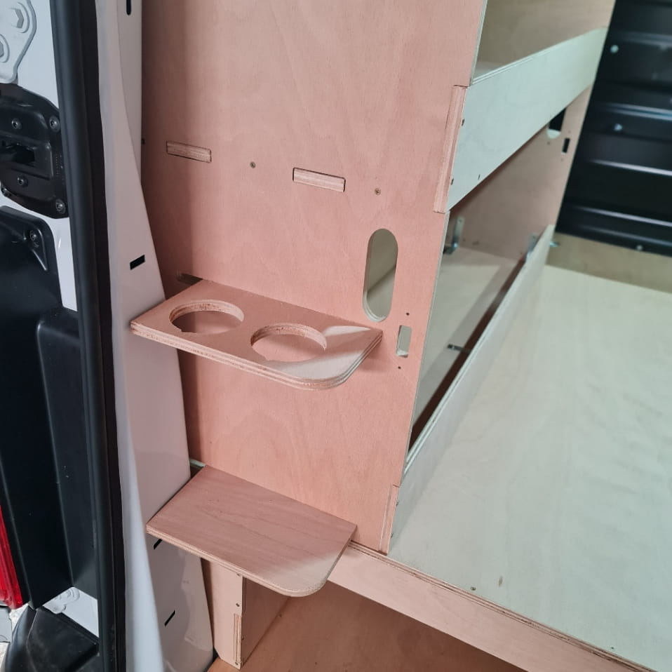 Complete Toyota Proace storage kit: false floor + super‑wide racking