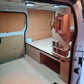 Toolbox racking system for Toyota Proace false floor, custom‑fit plywood construction