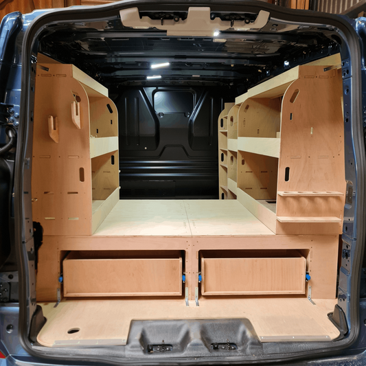 Heavy‑duty 120kg drawers installed under Toyota Proace false floor, Set 13