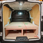 Toyota Proace underfloor van storage system with raised plywood floor for trade tools and materials