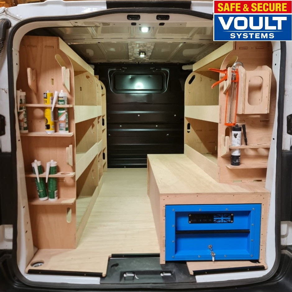 Vault drawer compatible false floor installed in Toyota Proace MWB