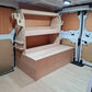 Complete Toyota Proace MWB racking and false floor kit, Set 