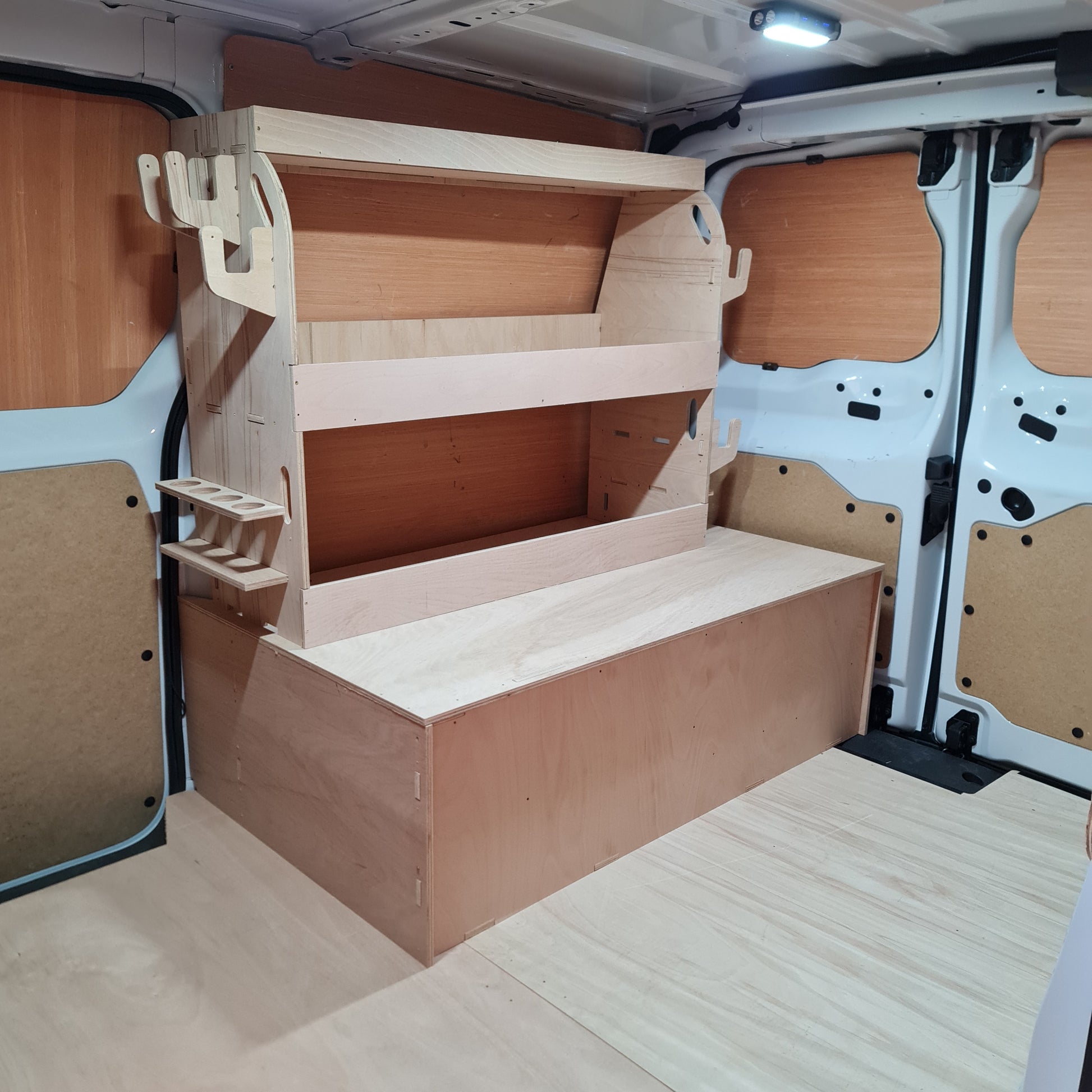 Complete Toyota Proace MWB racking and false floor kit, Set 
