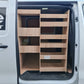 Side door access to racking system in Toyota Proace MWB van