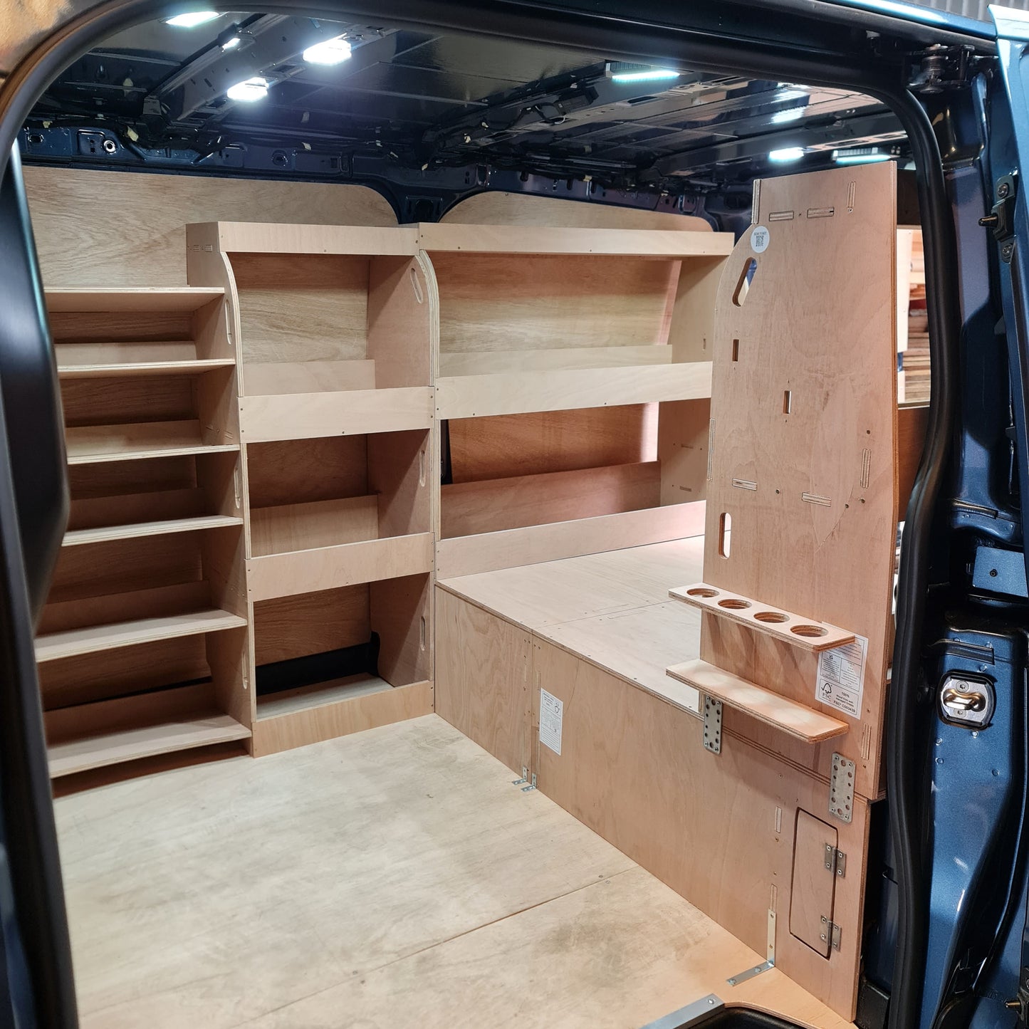 Passenger side shelving racking for Toyota Proace, Set 13
