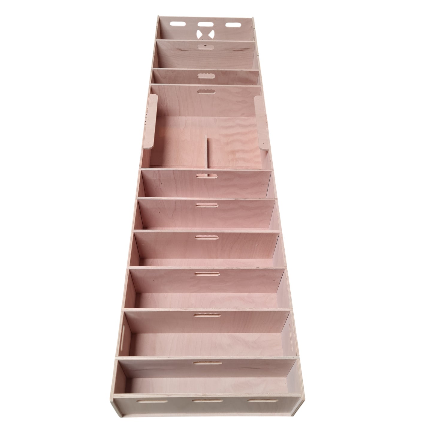 Toyota Proace tool storage drawer organiser with flexible compartments for DeWalt tools, screwdrivers, drill bits, fixings and construction accessories