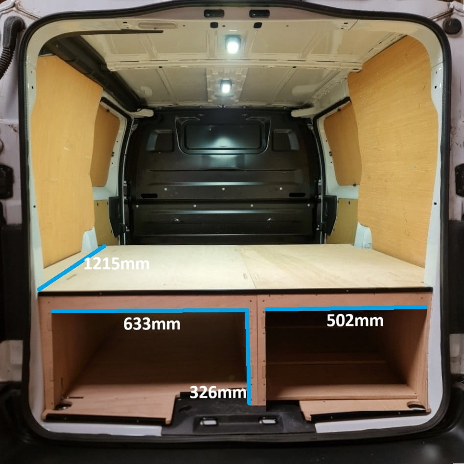 False Floor for Toyota Proace MWB — Compatible with Vault Drawer Set #8