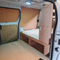 Toyota Proace van racking with silicone tube holder for 4 tubes and 1 hook for organised trade storage