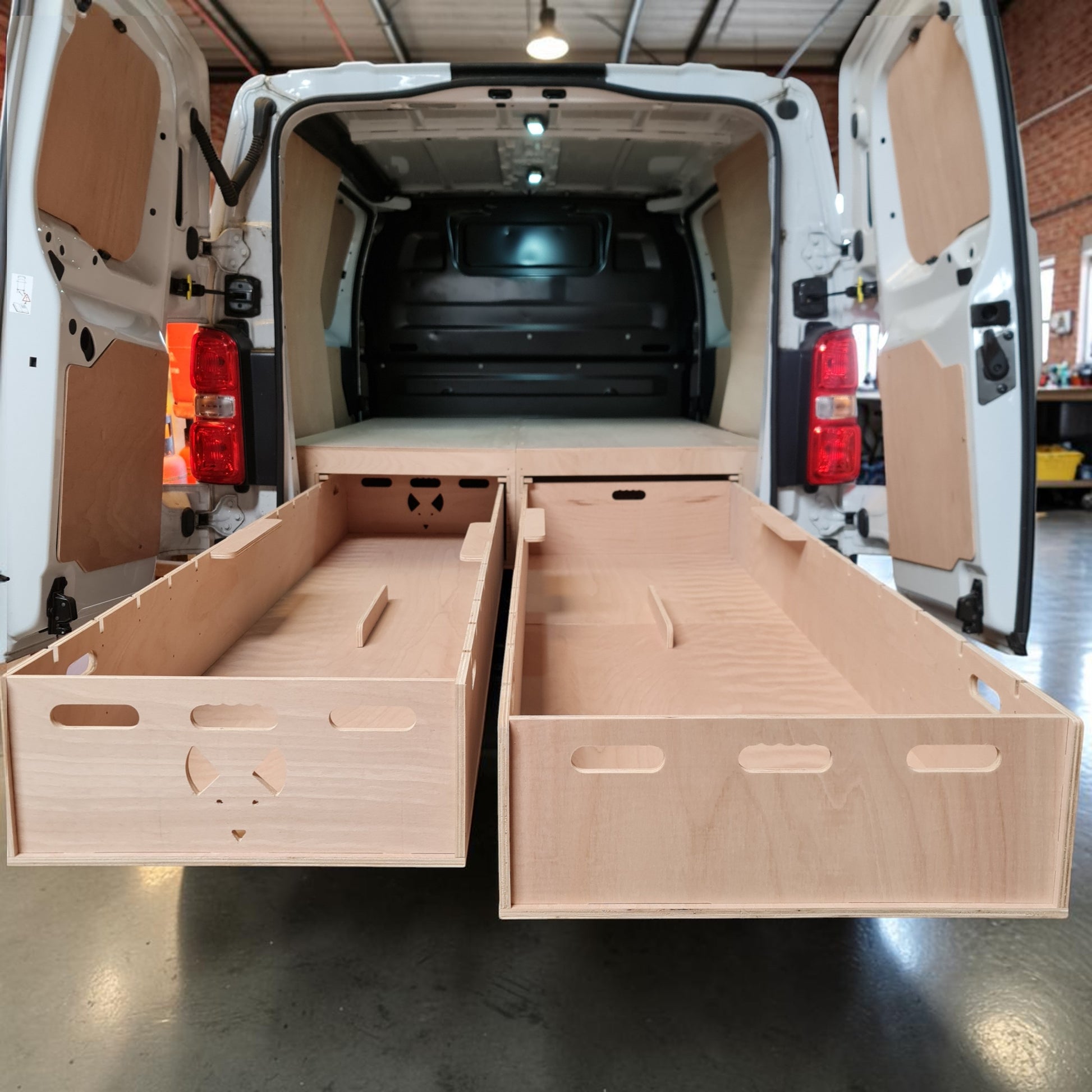 Vauxhall Vivaro 2019+ twin drawer full-length false floor Set #23