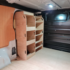 Vauxhall Vivaro 2019 onwards van racking shelving system for tools, drills and work equipment
