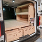 Vauxhall Vivaro short racking suitable for driver side or passenger side installation