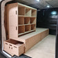 Vauxhall Vivaro full-length drawer with Euro box storage for tools and parts