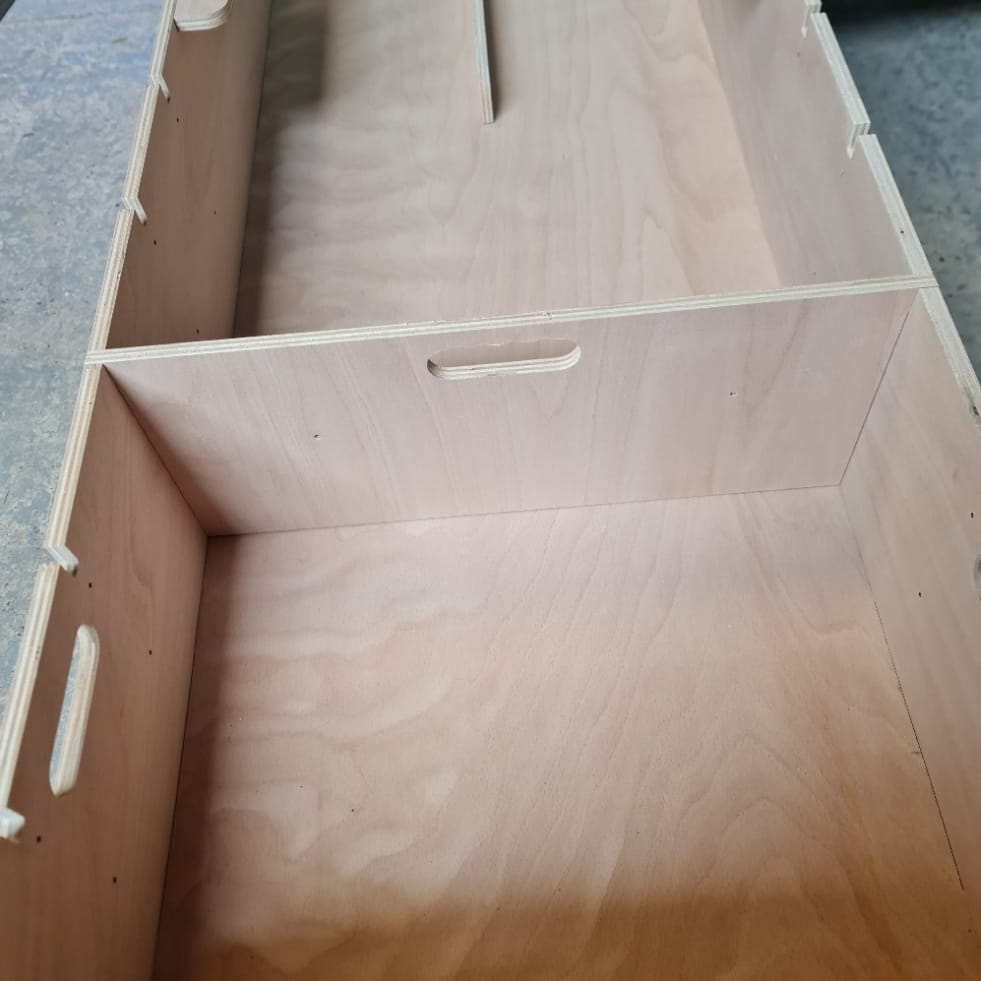 Vauxhall Vivaro half-width underfloor van storage for trade equipment