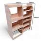 Integrated silicone tube storage section holding up to 8 tubes securely