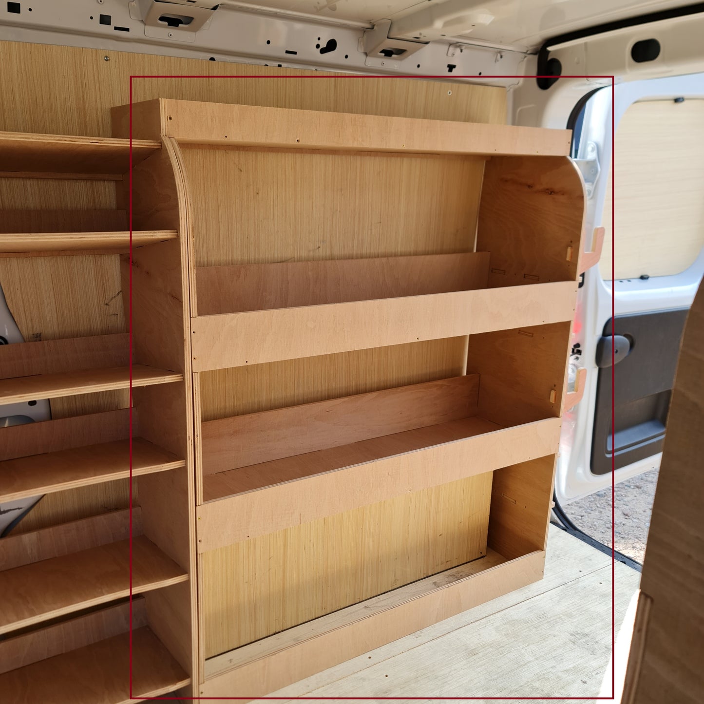 Integrated silicone tube storage section designed to hold up to 8 tubes securely