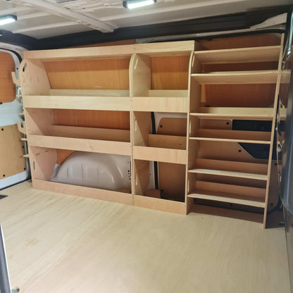 Vauxhall Vivaro SWB and LWB tool racking system for 2019 onwards van models