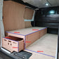 Vauxhall Vivaro plywood box racking with full-length drawer false floor