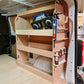 Vauxhall Vivaro van racking suitable for driver or passenger side tool storage