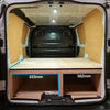 Vauxhall Vivaro SWB raised false floor with storage drawer installed