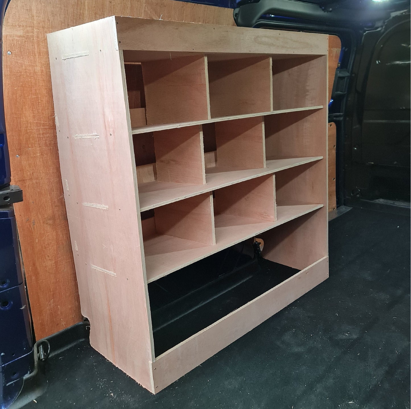 Fiat Scudo Van Racking Made For Euro Stacking Container Super Wide